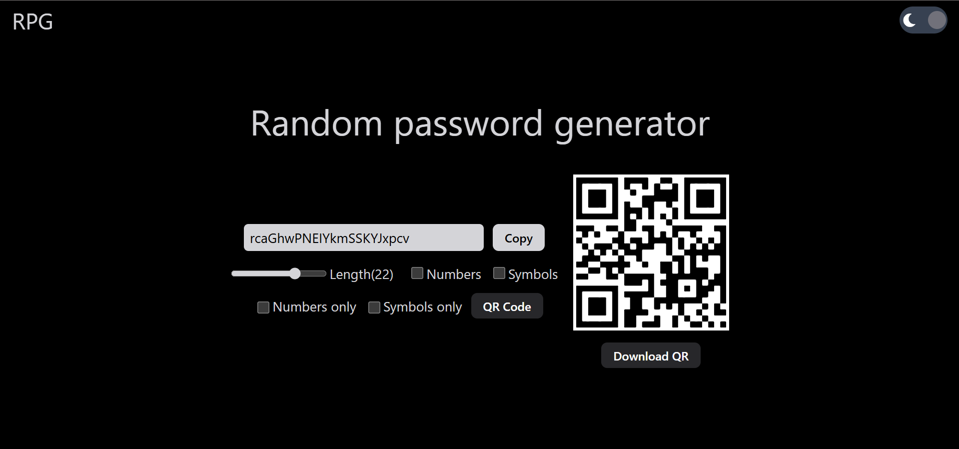 Random Password Generator